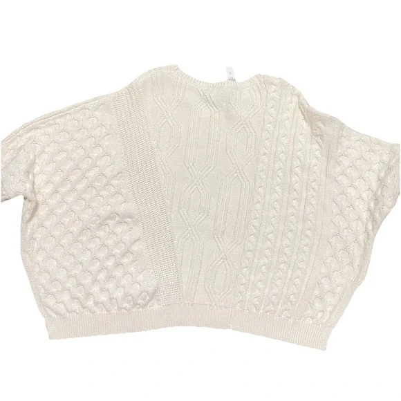 Anthropologie Maeve Oversized Cable Sweater Size XL Preppy Fisherman Academia - Picture 2 of 16